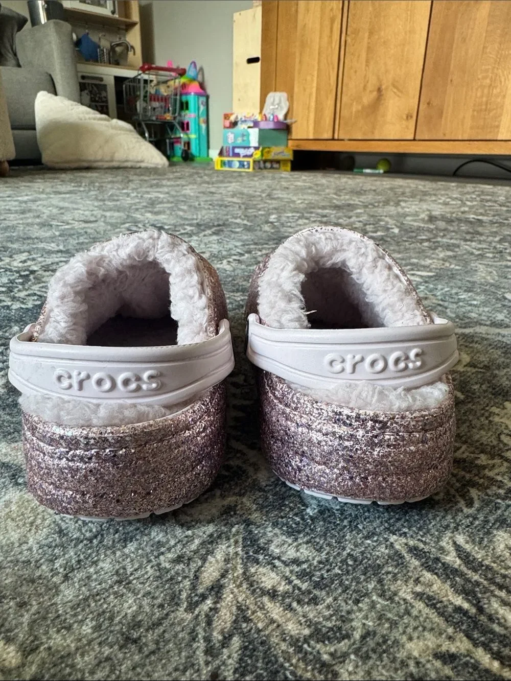 Girls Sherpa Lined Crocs